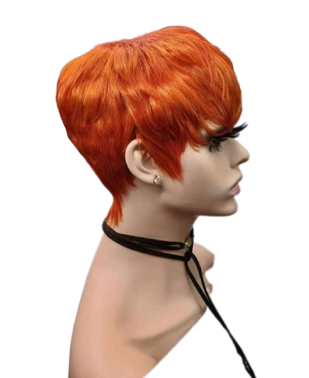 Short spiked hotsell human hair wigs