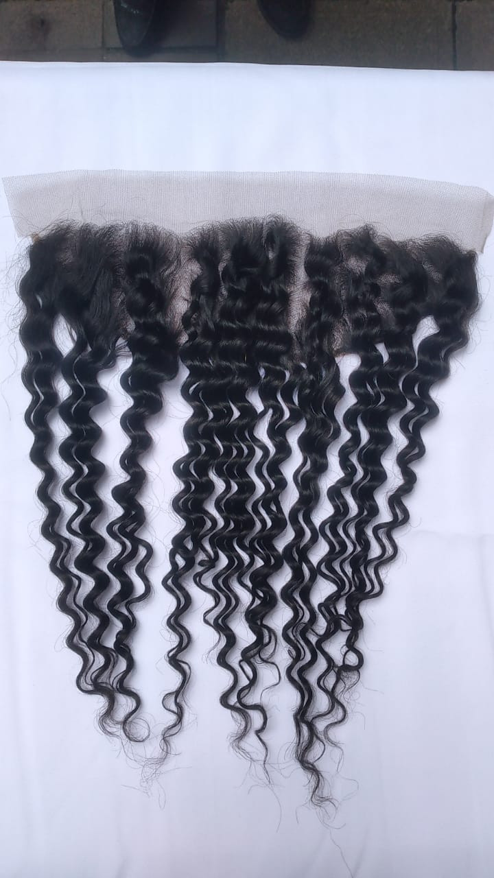 13x4 Lace Frontal (Ear to Ear) - Mongolian Curly Hair