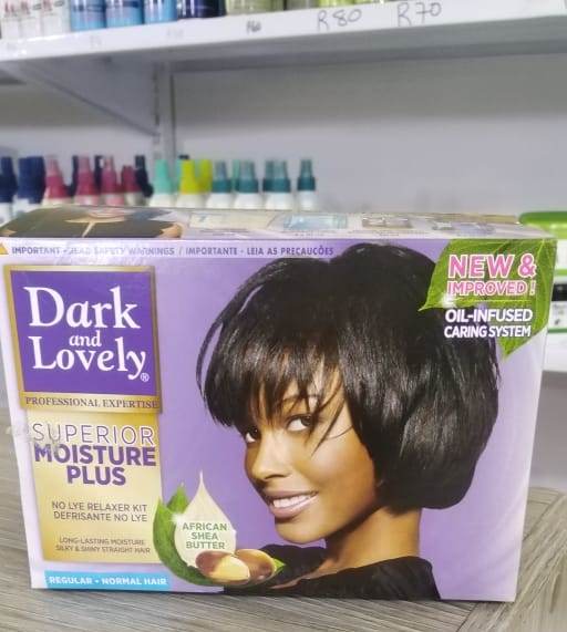 Dark & Lovely Superior MoisturePlus No Lye Relaxer Kit