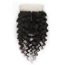 One Way brazilian curly closure