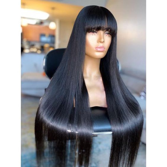 Peruvian fringe wig, 18 inch