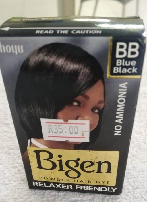 Blue Black Bigen Powder Hair Dye