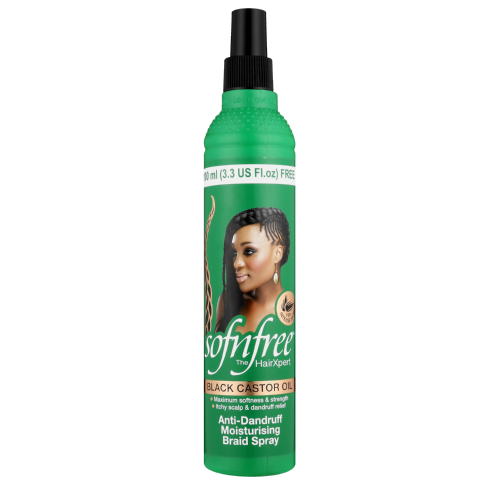 Sofn'free Black Castor Oil Braid Spray 350ml